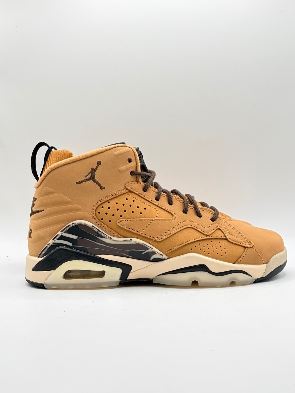Jordan MVP GS sneakers in Flax, Baroque Brown, and Black 6.5 Youth / 8 Womens